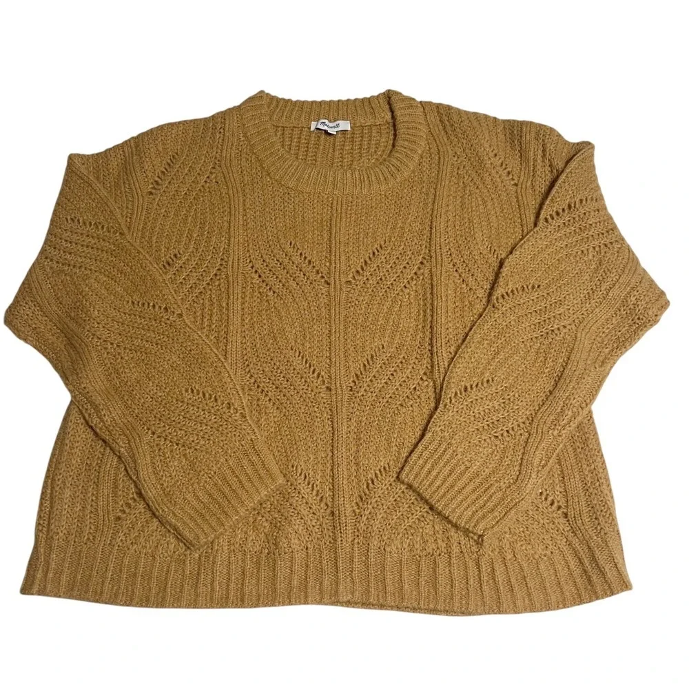 Madewell Charley Pullover Sweater Women's Large Knit Crew‎ Neck